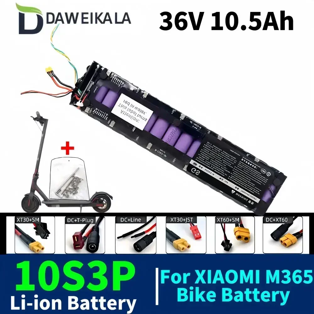 Batteria agli ioni di litio 36V 10.5Ah per Xiaomi M365 M365 Pro batteria per auto bilanciata, comunicazione Bluetooth impermeabile per scooter elettrico