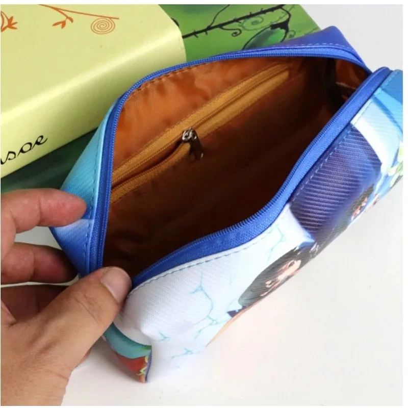 Anime Danganronpa Soft PU Leather Students Pencil Pen Bag Cute Monokuma Cosmetic Bag Storage Case