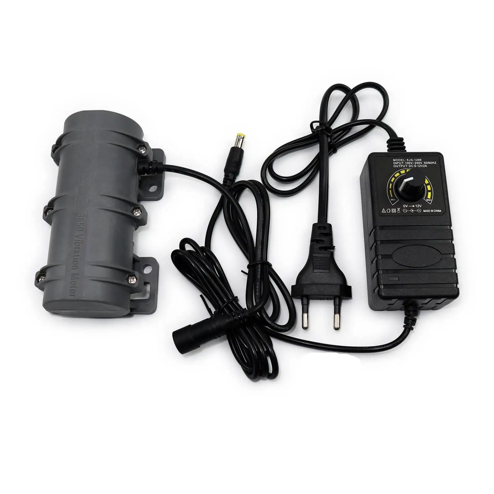 Vibration Motor with Power Supply Adjustable Vibrating Motor with Speed Controller Insertable Equipment for Makers, Hobbyists,