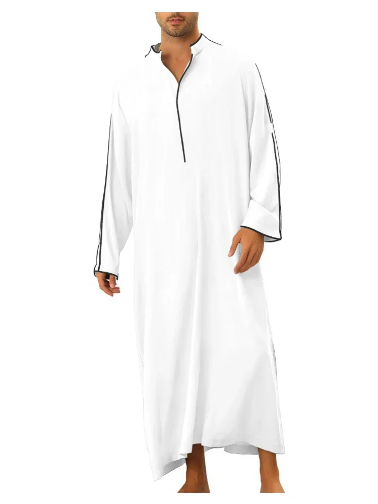 Islam Muslim Men Clothing Jubba Thobe Abaya Homme Musulman Caftan Islamic Robes Pakistan Saudi Arabia Djellaba Eid Fashion Dress