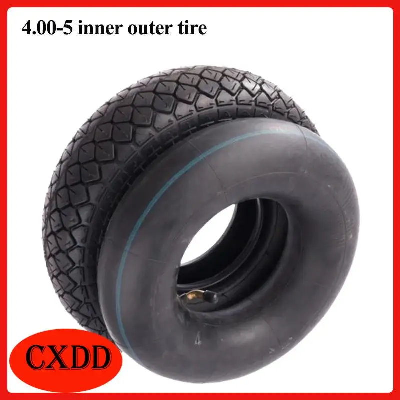 

Replacement 4.00-5 Inner Tube and Outer Tire Set Designed for Elderly Scooter Tire Needs