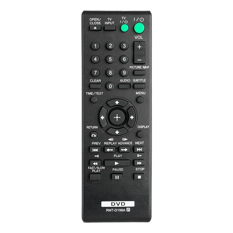 

RMT-D198A For Sony Remote Control Replacement, For Sony DVD Player Controller RMT-D198P RMT-D197P DVP-SR170 DVP-SR370