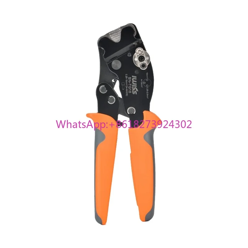 

IWISS SN-TG16 Front Loading End Sleeve Crimper, Self-adjusting Ferrule Crimping Tool for AWG24-6 Wire Ends