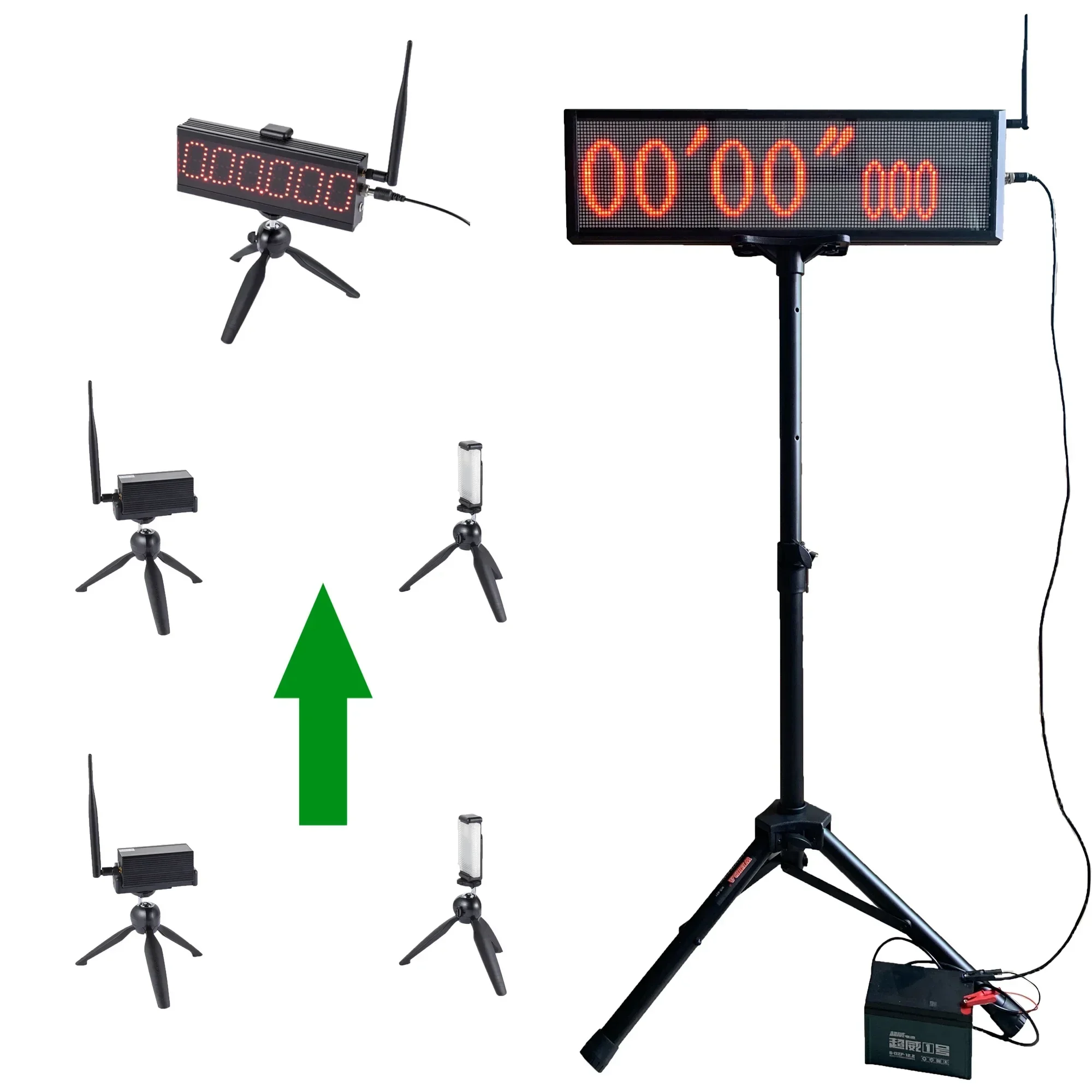 

2025Speedtech S001-Plus Wireless Laser Timing System With Large LED Display Suitable For Racing Infrared Induction Sport Timer