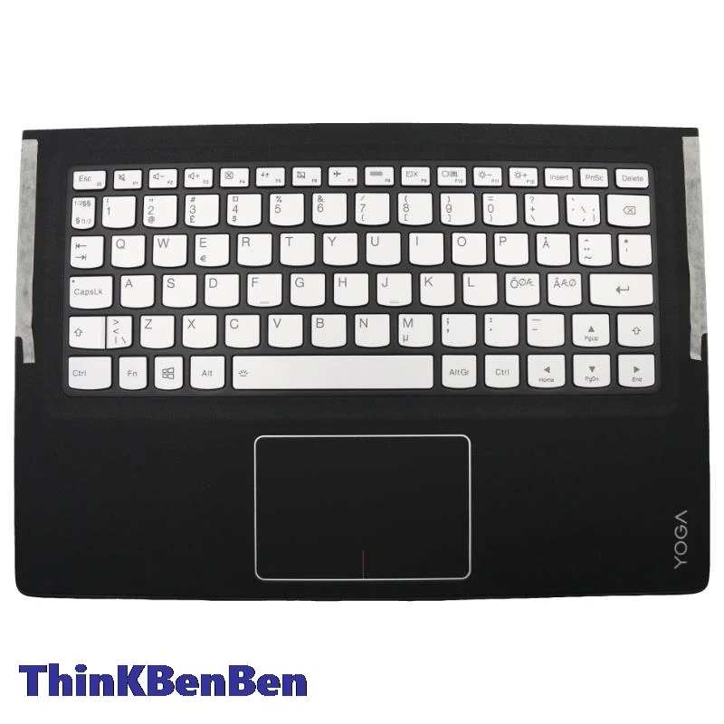 NDC Nordic Silver Keyboard Upper Case Palmrest Shell Cover For Lenovo Ideapad Yoga 900S 12 12ISK 5CB0K93867