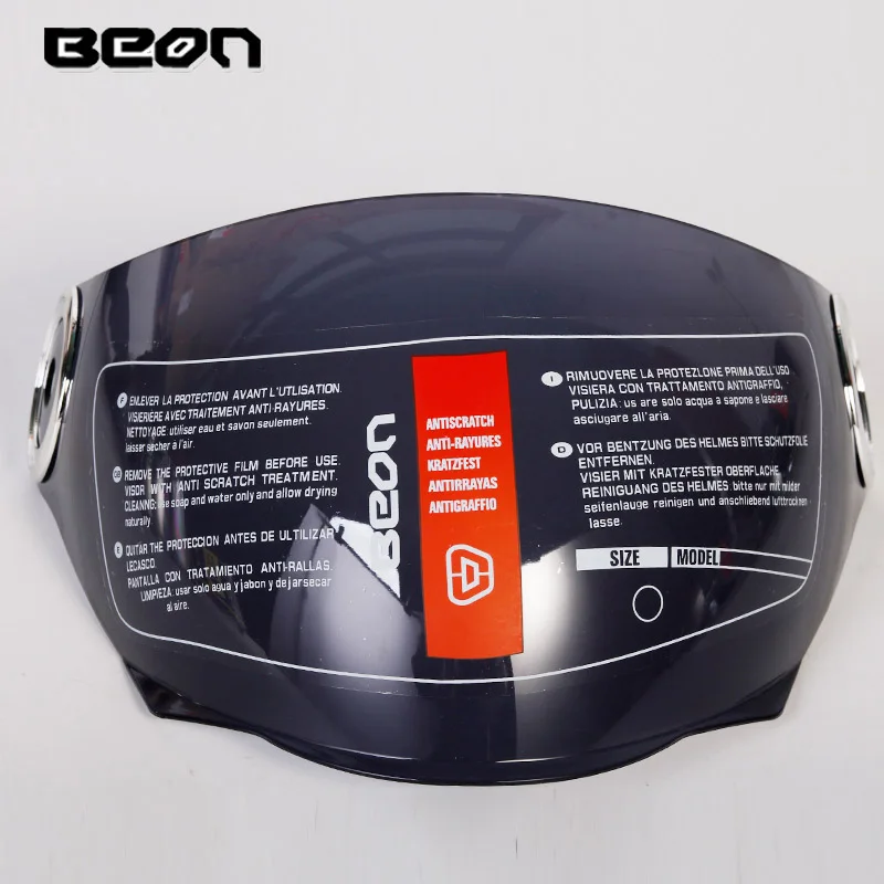 BEON B-108A open face helmet visor shield suitable for beon 110B 108A motorcycle helmet lens clear smoke