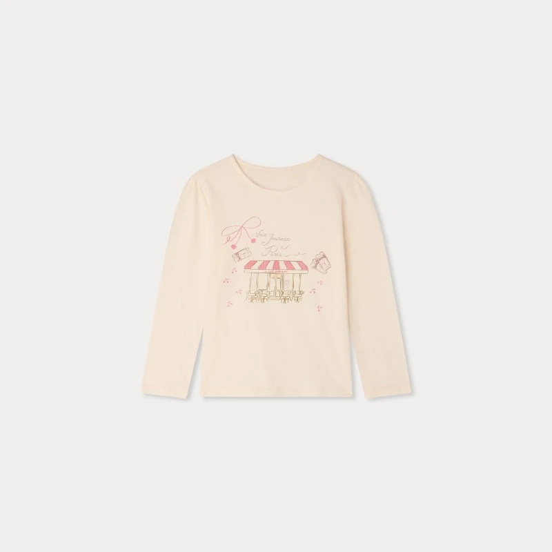 OUYANG&IVAN Boys and Girls Long- Sleeve T-shirt BP2026 Antumn New Children's Casual Undershirt Pure Cotton Top