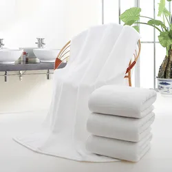 80x160cm white large bath towel thickened cotton towel highly absorbent bath towel suitable for swimming pool family hotels