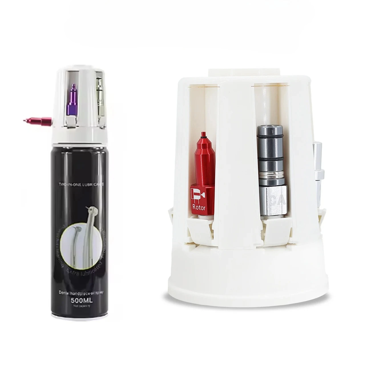 

NIGF Dental Handpiece Lubricant Injector Dentistry Cleaning Oil Dnetal Handpiece Lubrication Maintainance Tools with 6 Nozzles