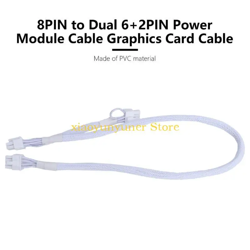 P9JB 8 pin perempuan hingga dua pin (6+2) Kabel Ekstensi Adaptor Daya PCIe Pria
