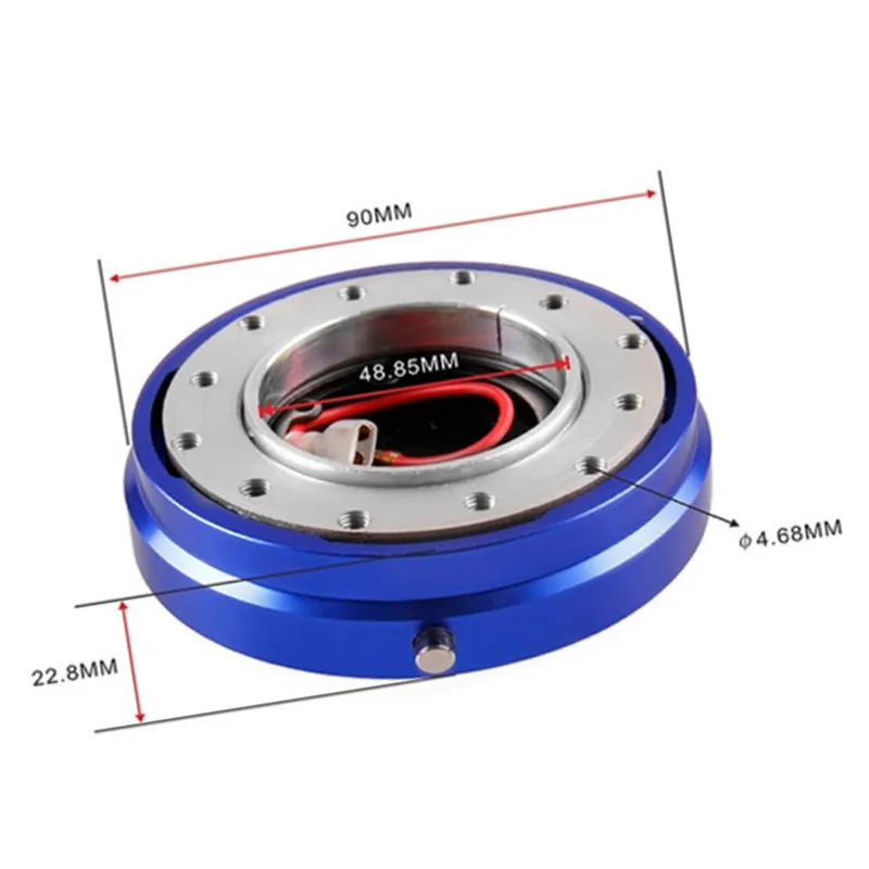 Universal Car Aluminum Alloy Steering Wheel Quick Release Ultra Thin Racing Adapter Steering Splitter High Auto Accessories