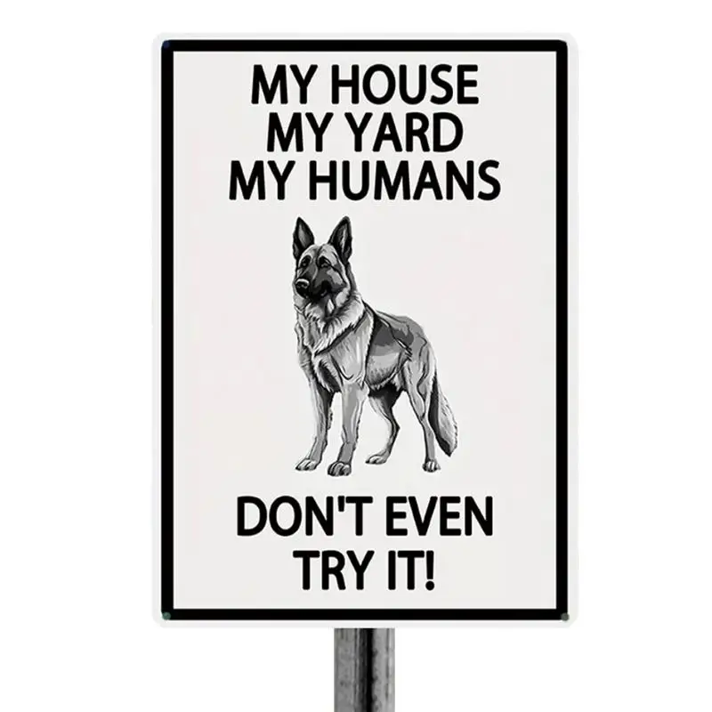 

Beware Of Dog Metal Sign For Fence Warning Beware Of Dog Not Easily Deformed Do Not Enter Home Kitchen Farm Garden Decor