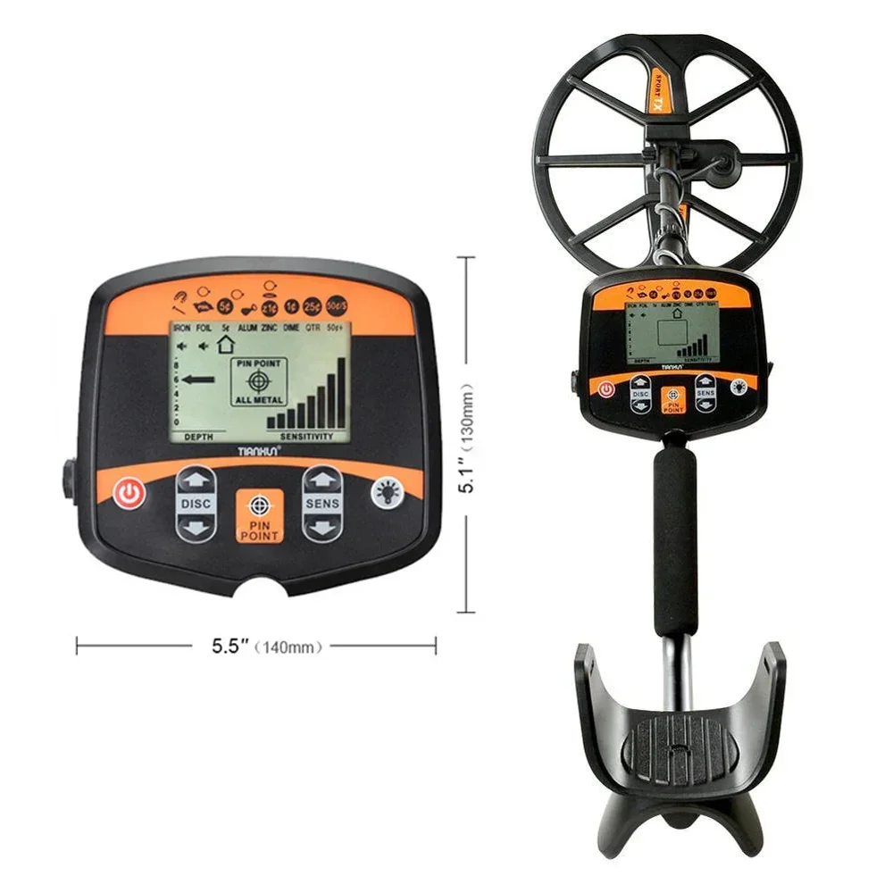 

best gold metal detector TX960 highly sensitive waterproof search coil gold finder metal detector with LCD screen