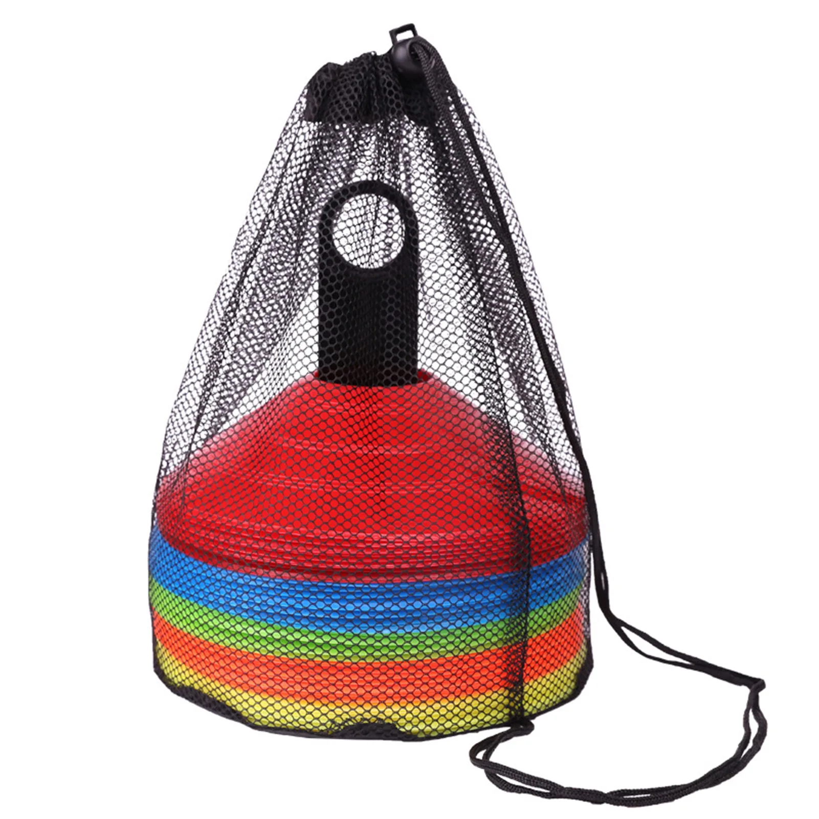 

Soccer Cones Training Cones Multicolor Field Marker Plastic Cones with Carry Bag and Holder for Lines Training Courses Drills