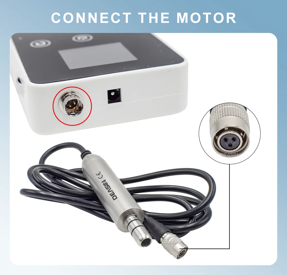 DEASIN Lab Equipment Micromotor Polisher Dental E-Type Micro Motor Plaster Grinding Polishing Handpiece Dentist Equipment Tool