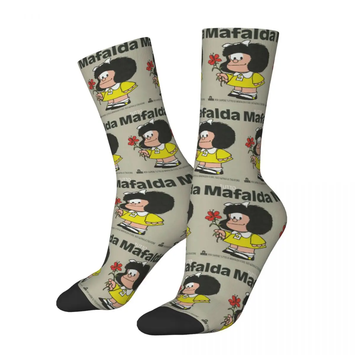 

Tutto Mafalda Socks All Season Long Socks Accessories for Man's Woman's Gifts