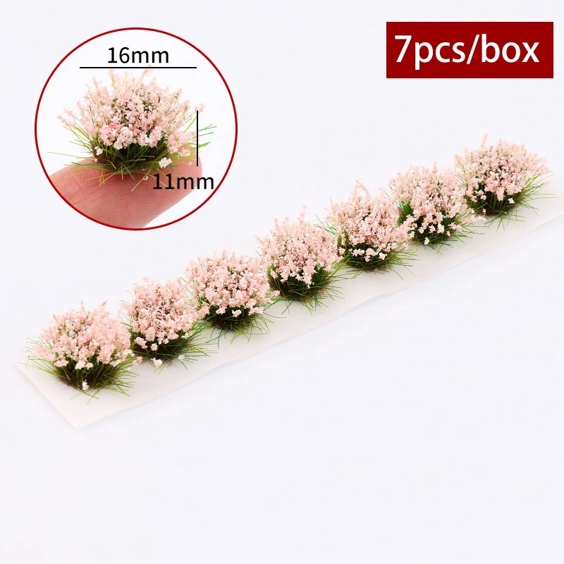 Miniatur Simulation Blume Gras Cluster Modell Diy Gebäude Garten Sand Tisch Szene Layout Materialien Diorama Kits 1Pcs – Detail 6