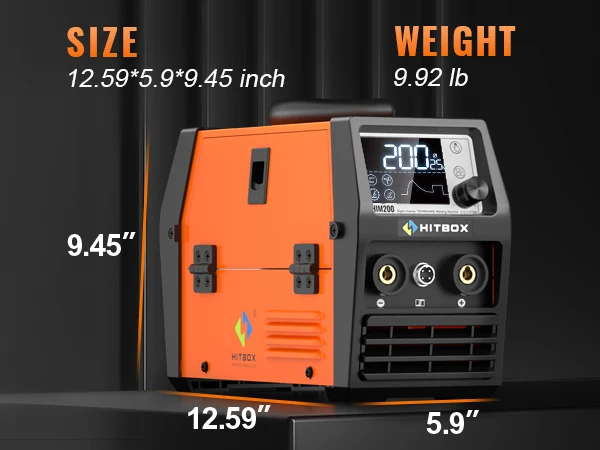 MIG Welder 3 in 1 HITBOX HIM200 Gas MIG Gasless MIG MMA Lift TIG 220V Single Voltage Welding Machine Wire Drawing Gun EU Plug