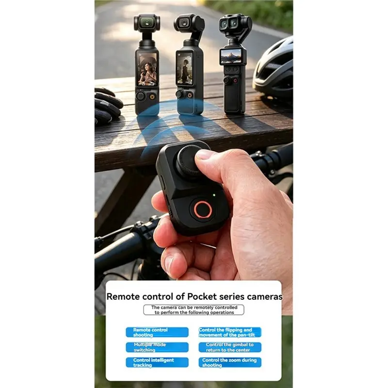 Wireless Remote Control For DJI Osmo Pocket 4P/4/3 Shutter Photography Controller Accessory Remote-Y41A