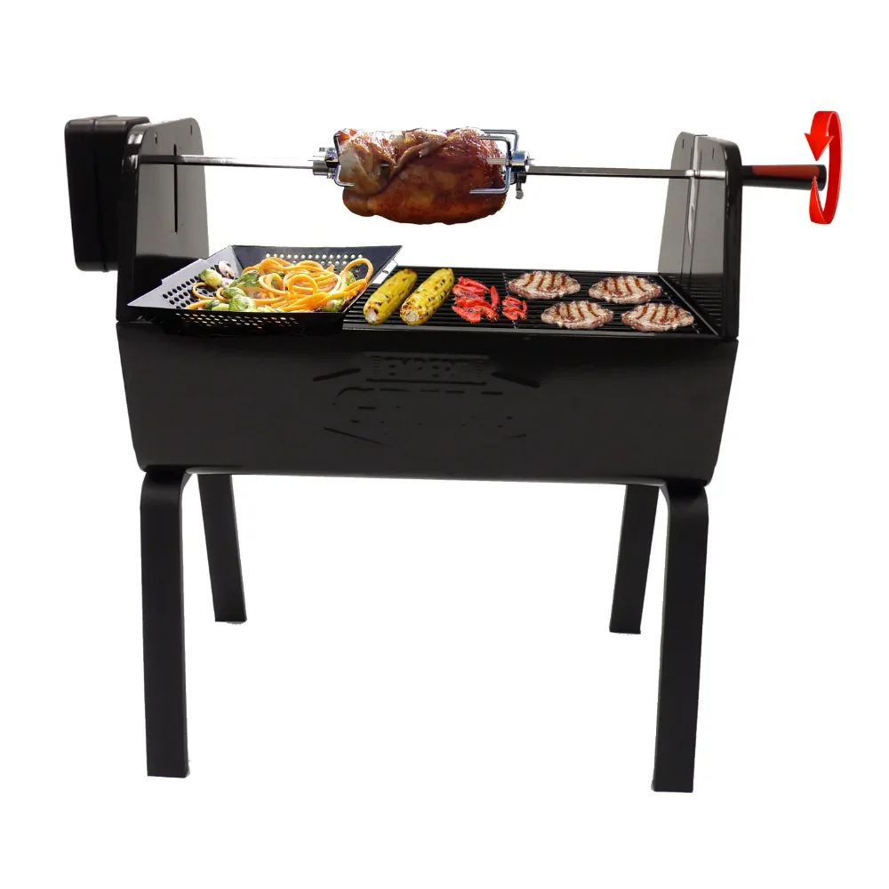 Charcoal Portable Rotisserie BBQ Grill Grill Electric Home Appliance