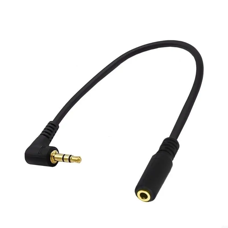193A Flexible 3.5mm Male to Female Audios Cable 3pole to 4pole Cable for Tight Space