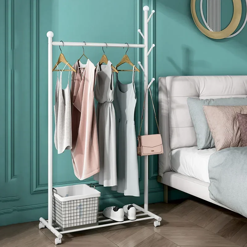 

Organizer Wardrobe Clothes Rack Stand Bedroom Drying Boutique Clothes Rack Minimalist Kids Room Percheros Furniture For Bedroom
