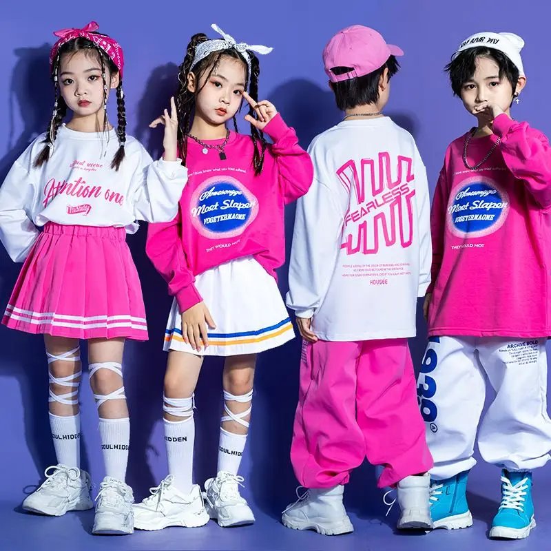 أزياء رقص الجاز للأطفال ، ملابس الهيب هوب الرائعة ، قمم وشورت أخضر ، أداء الأطفال ، ملابس المسرح #3