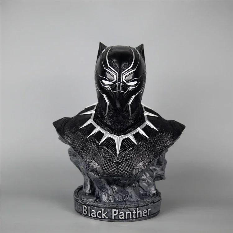 

36cm Superhero Black panther leopard bust statue action Figure resin Collection Model Home desk decoration adult best gift