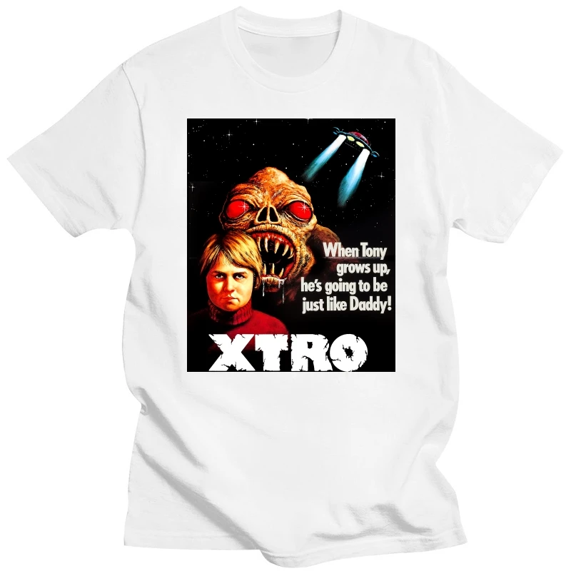 XTRO V1 Davenport научная фантастика плакат из фильма ужасов 1982 футболка всех размеров S-5XL