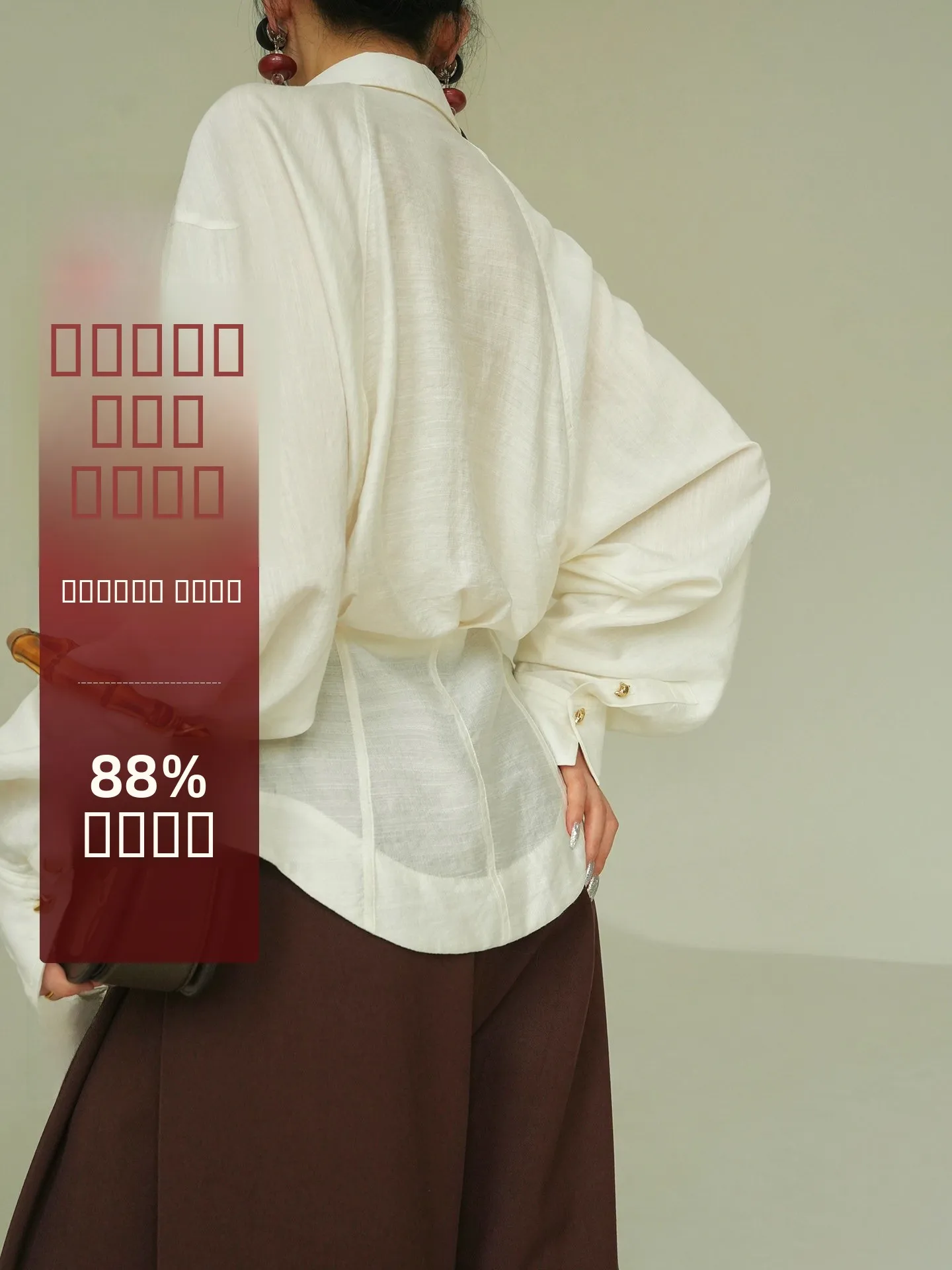 

Aconiconi Ele Cotton Linen irt Commute Versatile Classic Sle Women's Casual Faion Belted Long Sve Flip Collar Top