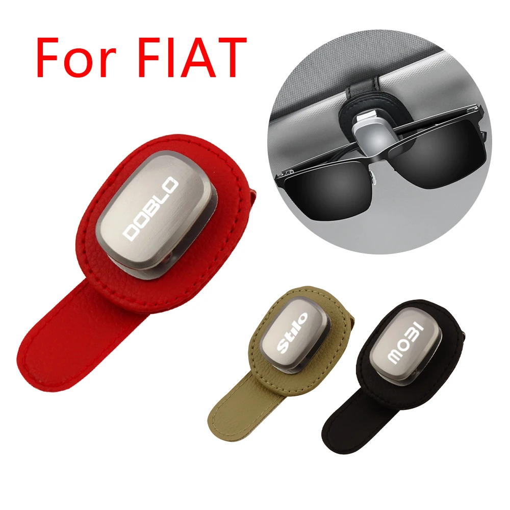 Car Eyeglass Holder Glasses Storage Clip For FIAT DOBLO PUNTO LINEA FREEMONT STILO MOBI FULLBACK ARGO PALIO DUCATO TORO SEDICI