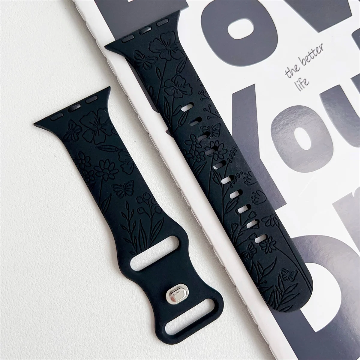 Watch Band For iWatch 42/44/45/49mm 38/40/41mm Silicone Fashion Watch Strap for Watch Series Ultra2 Se 9/8/7/6/5/4/3/2/1_voghion.com