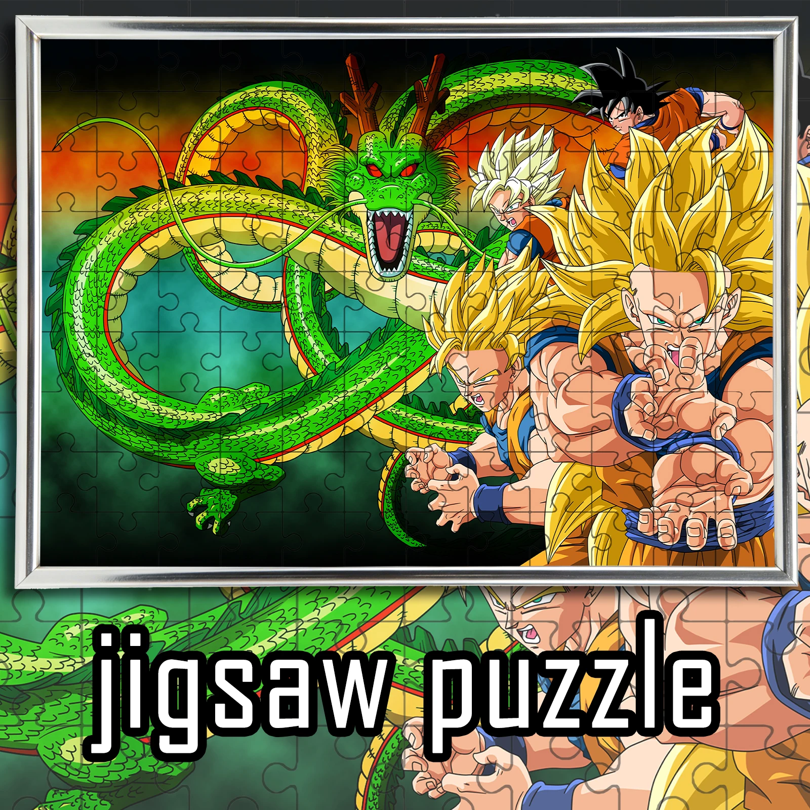 

Dragon Ball Goku Multiple Forms & Shenron Puzzle Wooden Color Box 108/200/300/500/1000pcs