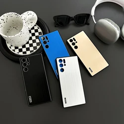 럭셔리 금속 브러시 백플레이트 보호대 쉘, ZTE 누비아 레드 매직 10 9 8 프로 플러스 플러스 소프트 Tpu 실리콘 프레임 케이스 커버