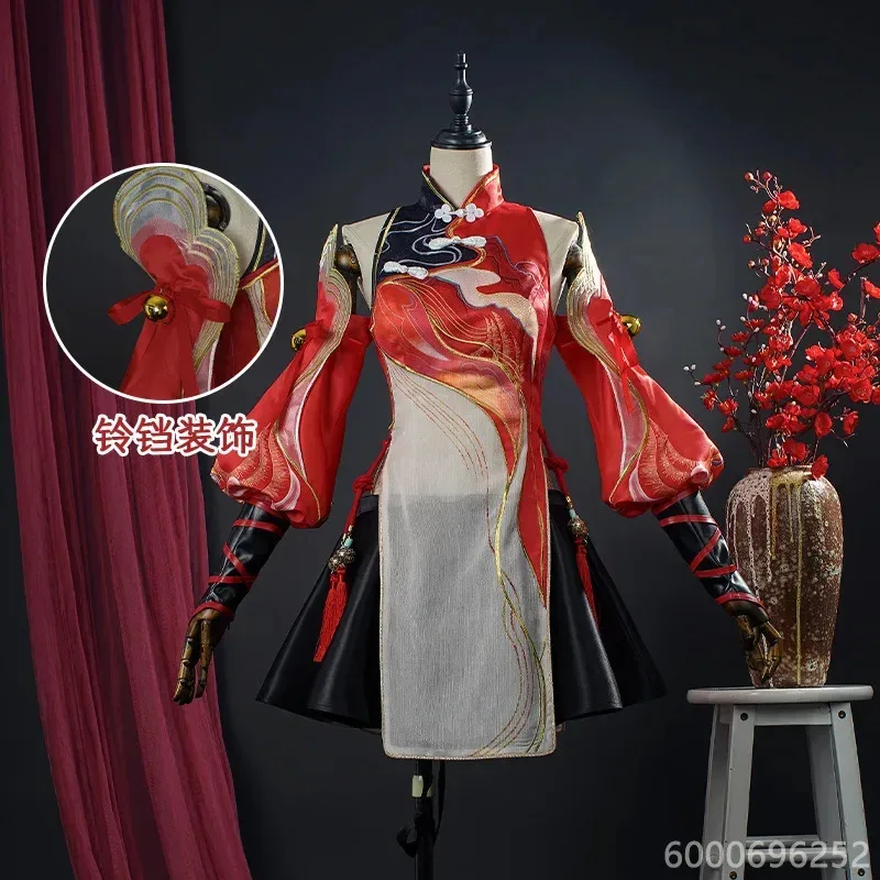 Naraka Bladepoint Shen Miao Yongchun Косплей Костюм Новый Год Ципао Женский Игровой Наряд в китайском стиле Новое Прибытие Лидер продаж Мода
