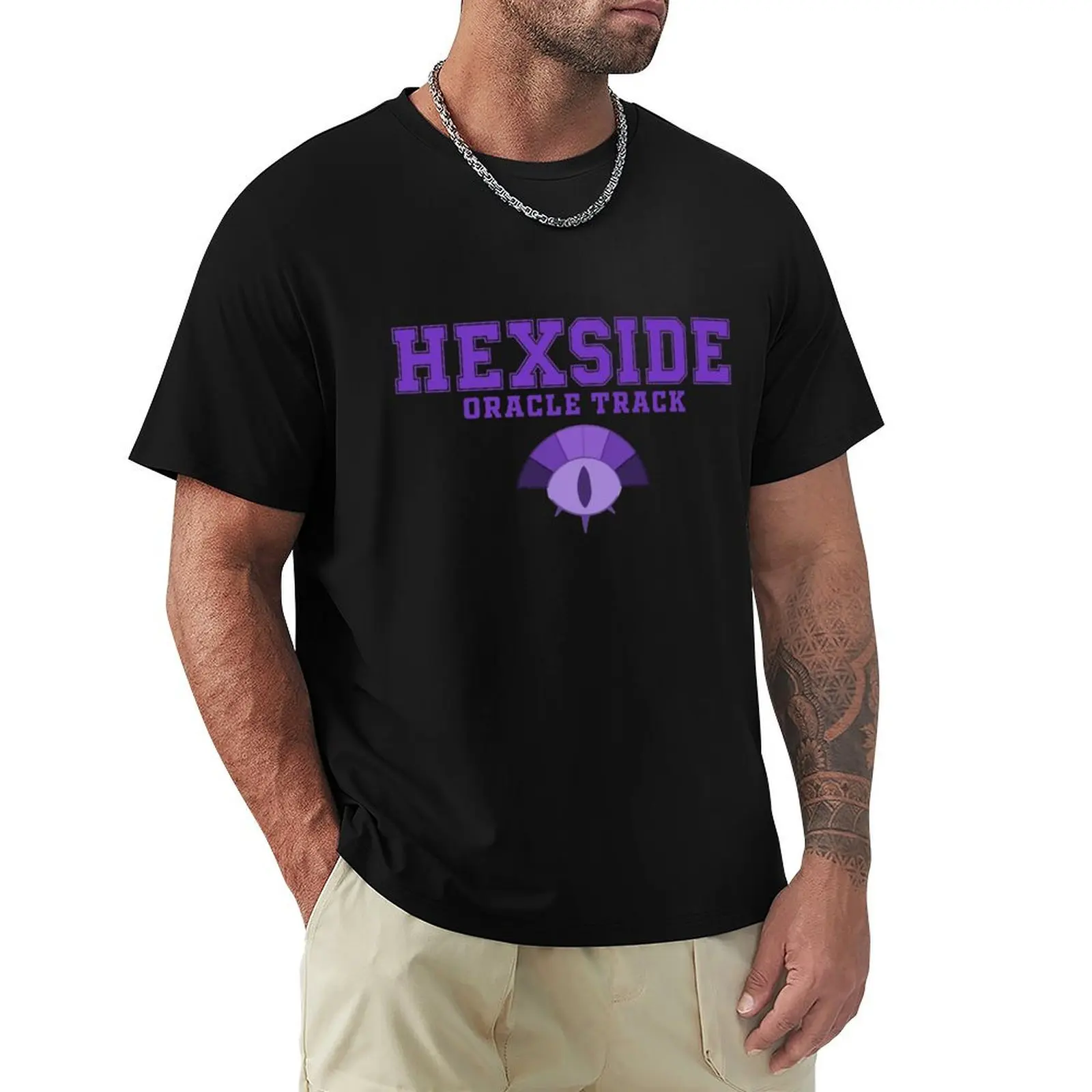 Hexside Oracle Track T-Shirt plain blanks sports fans vintage mens white t shirts