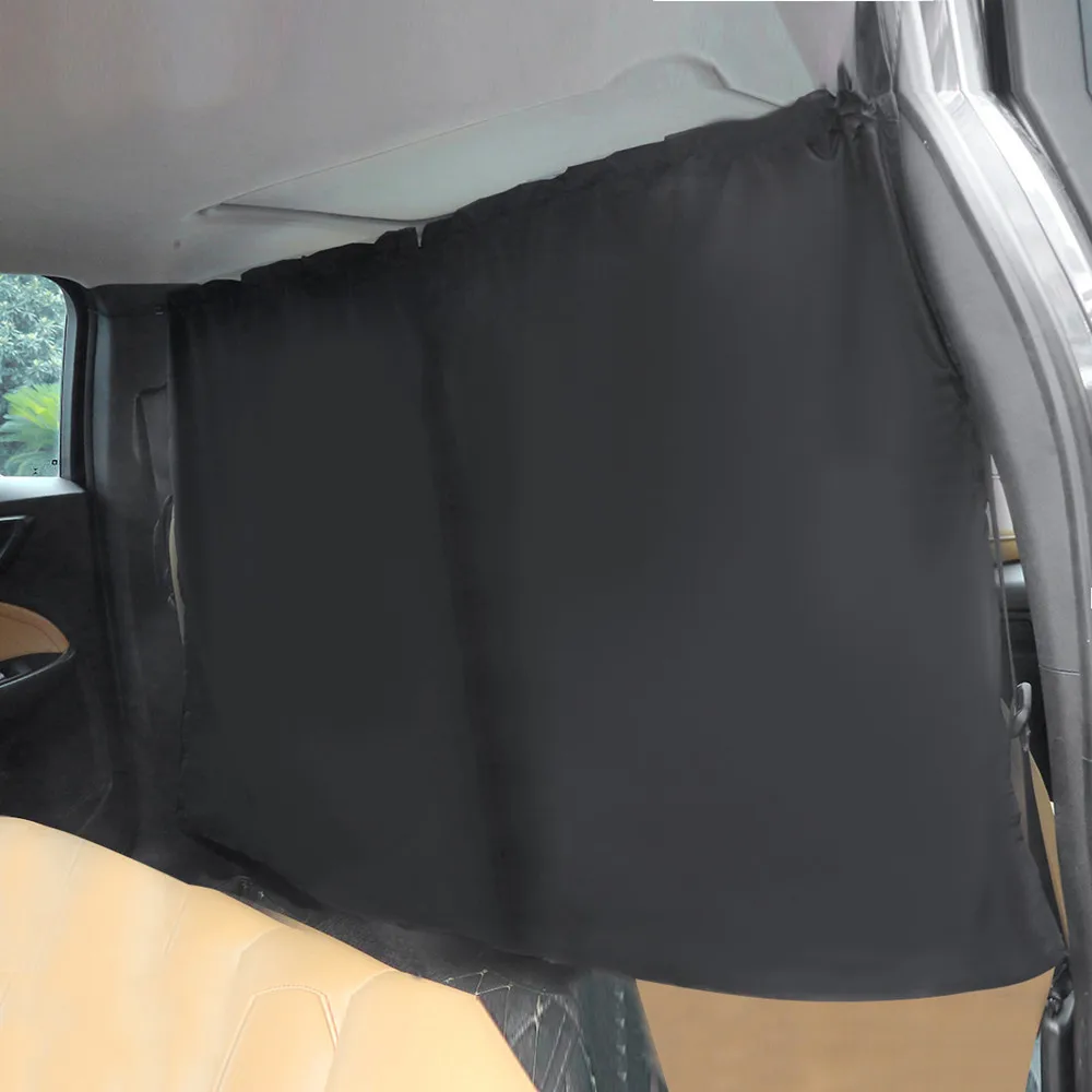 

2pcs Car Privacy Curtain Sealed Taxi Cab Partition Protection And Commercial Vehicle Air-conditioning Sunshade Curtain