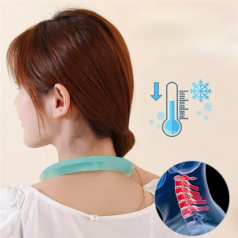 Beauty 5Pcs Summer Neck Cooling Ring Portable Reusable Neck Massager Cool Neck Ring Sunstroke Prevention For Fishing Cycling