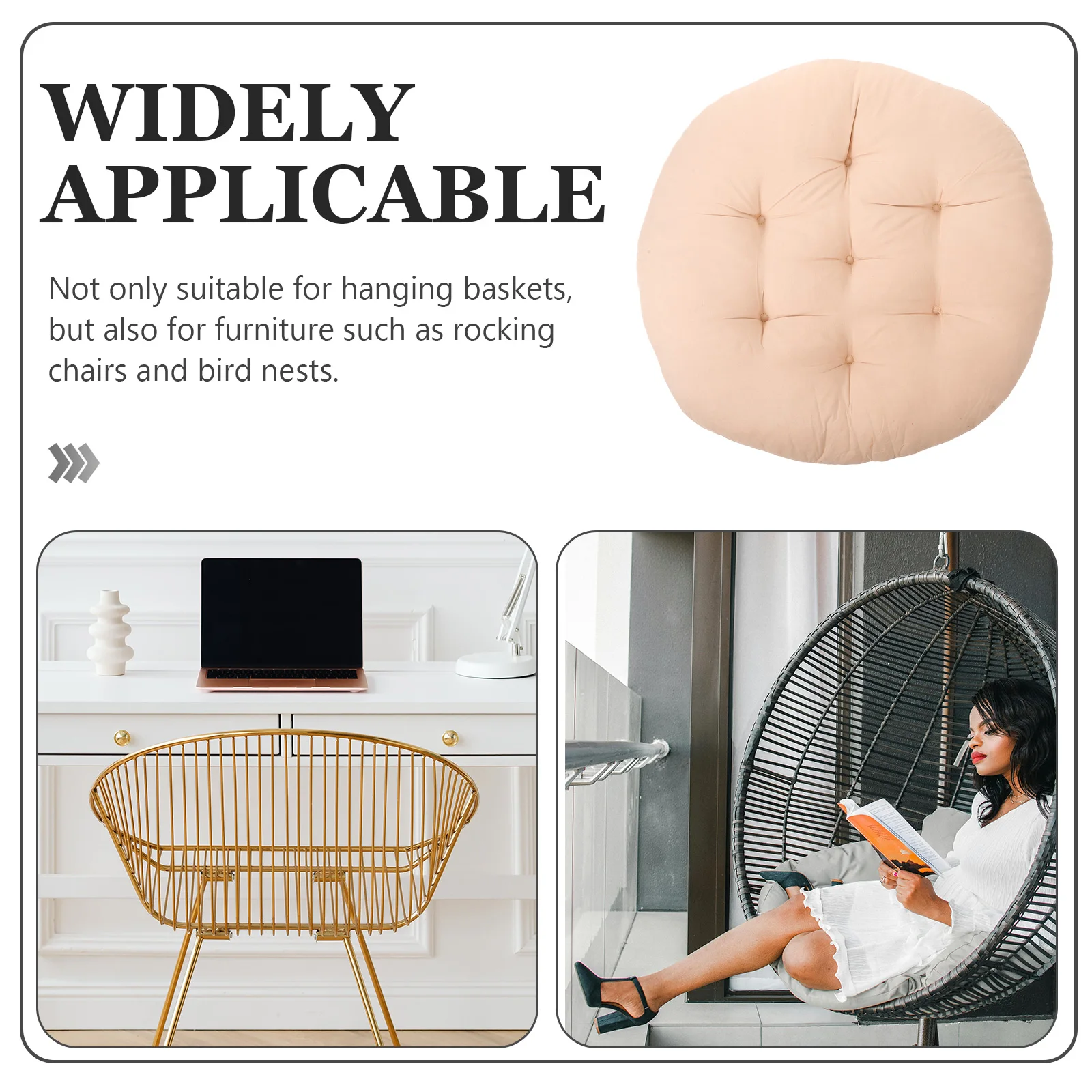 

Round Cushion Garden Seat Chair for Back Pain Cushions Rocking Outdoor Individual