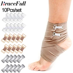 10Pcs/Set Bandage Clips Replacement Elastic Bandage Wrap Stretch Metal Clips Fixation Clamps Hooks First Aid Kit for Sport