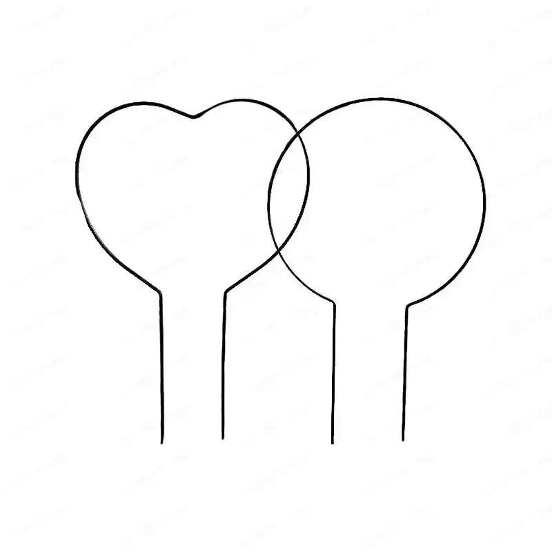 JMZ Iron Heart Shaped Plant Climbing Frame – Metal Trellis for Indoor Garden Decor & Clematis Vine Support