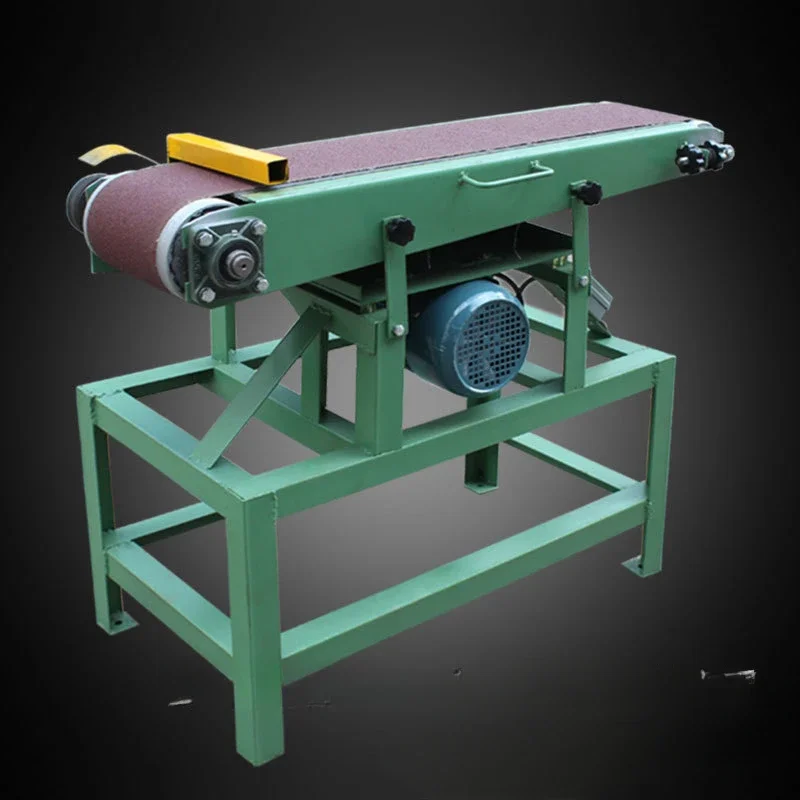 Woodworking machinery Small sander Simple belt sander Flat sander Vertical and lying 2100 * 180 woodworking board