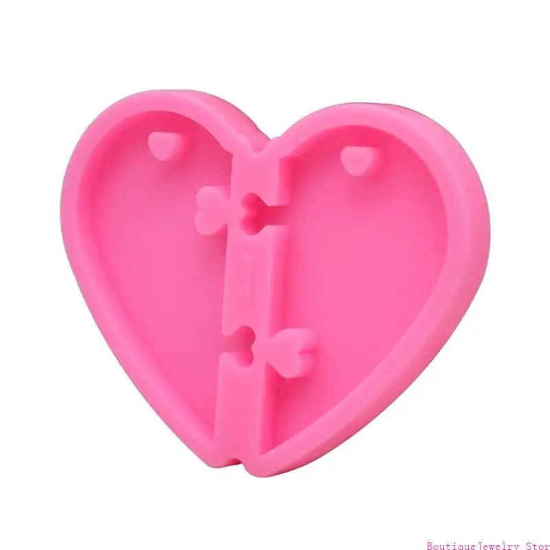 E1PE Love Heart Silicone Baking Mold for DIY Valentine Candy Fondant Cake Decorations