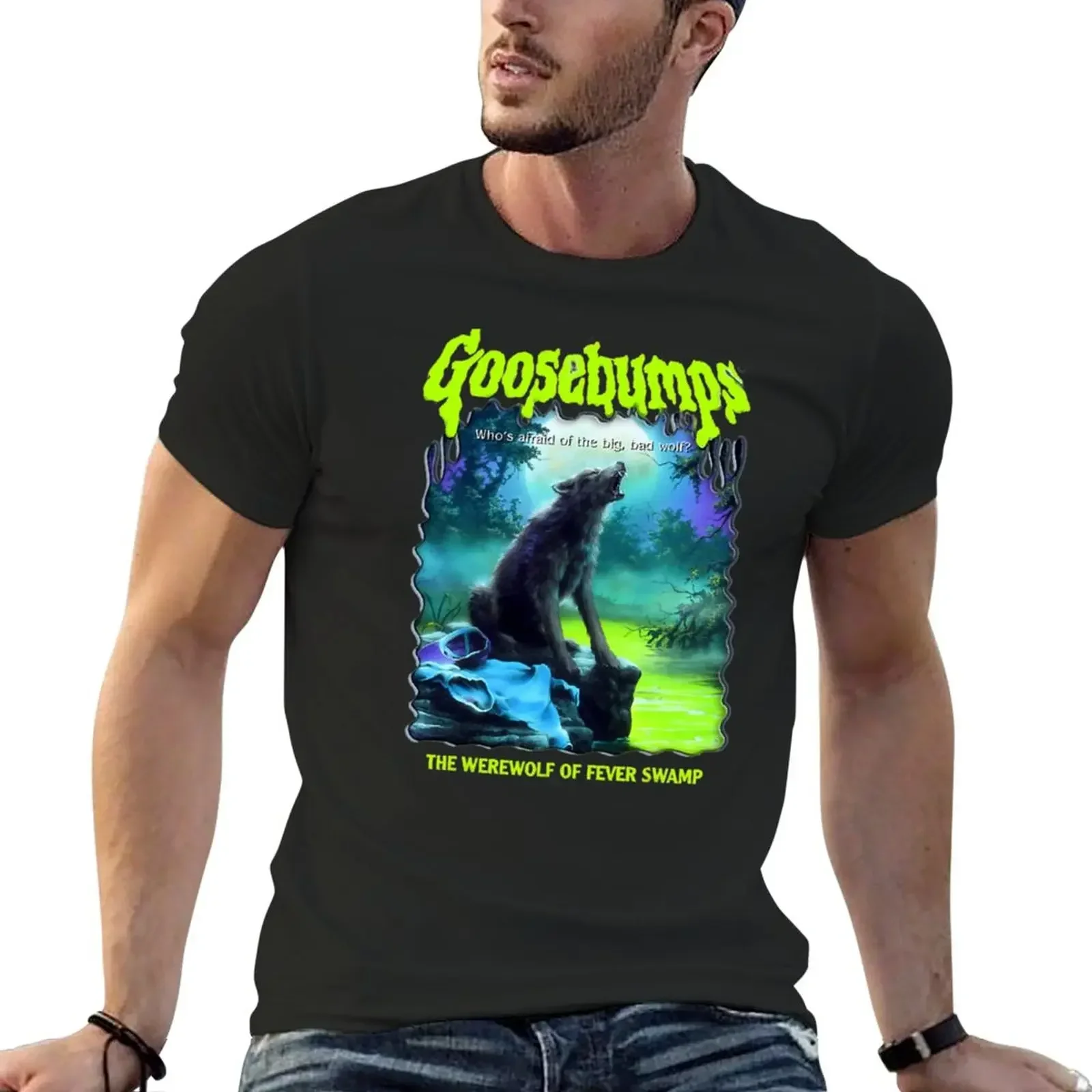 RL Stines Goosebumps Nightmares T-Shirt animal prinfor boys sublime oversized mens t shirts