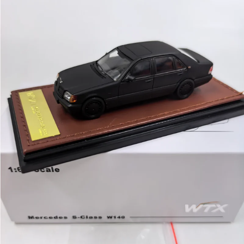 

Коллекционная модель классического автомобиля W140 из сплава, масштаб 1:64, готовое изделие, имитационная игрушка, подарок, статическая модель для демонстрации