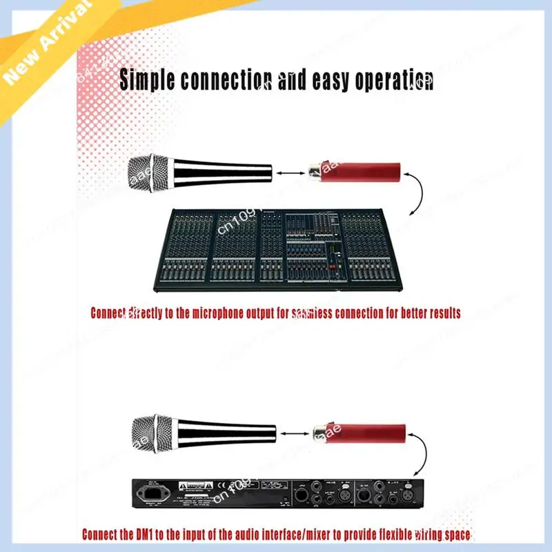 M01K DM1 Dynamite Active In-Line Preamp Professional Dynamic Microphone Amplifier For Handheld Mic