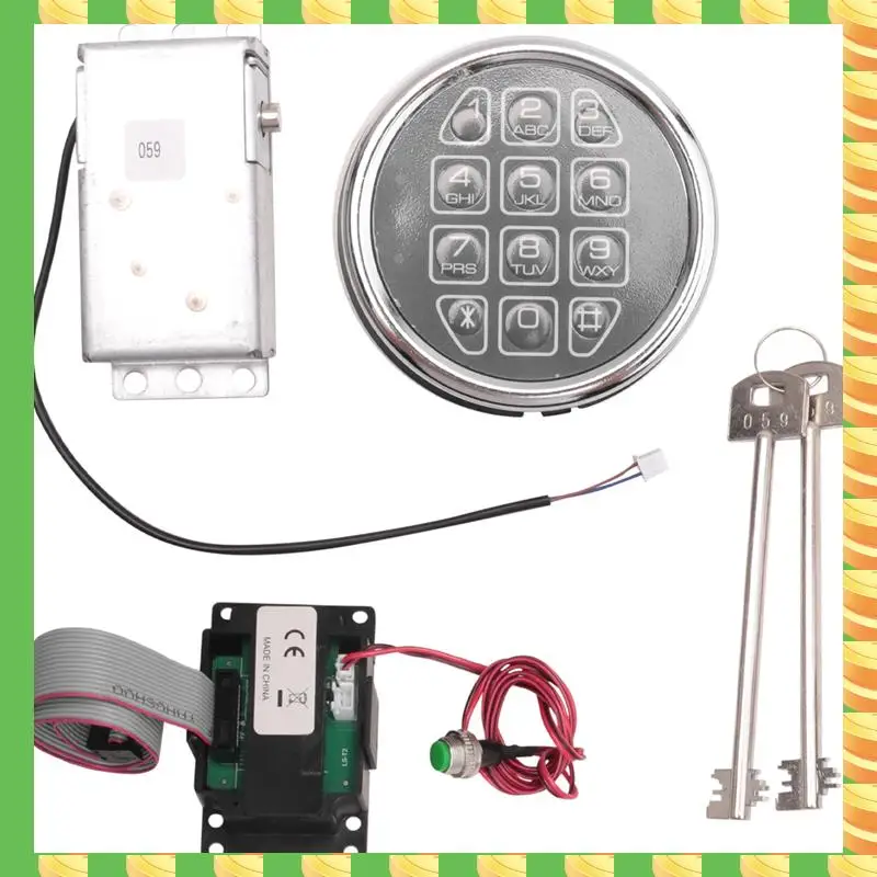 

AB53 Safe Lock Electronic Digital Safe Lock Replacement Solenoid With 2 Key