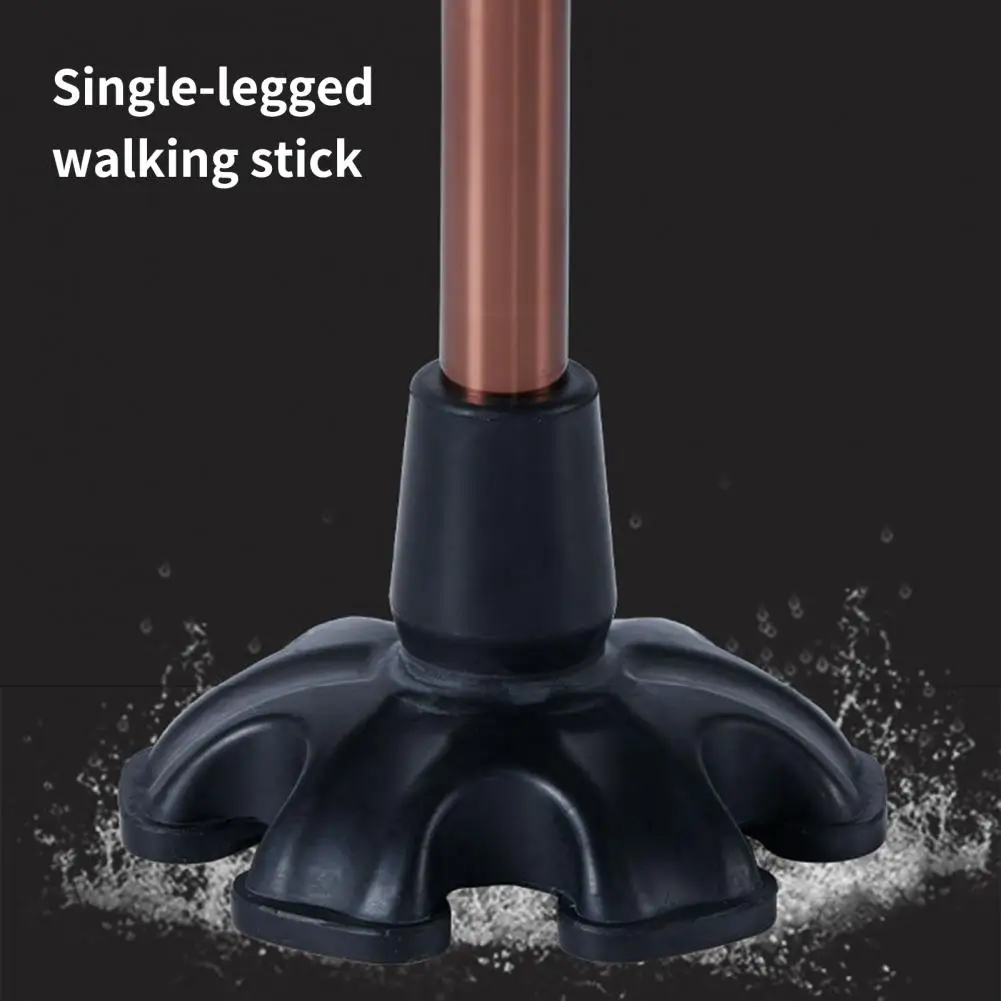 Good Four-legged Anti Skid Walking Stick End Bottom Unbreakable Easy to Install Crutches Rubber Feet for Outdoor