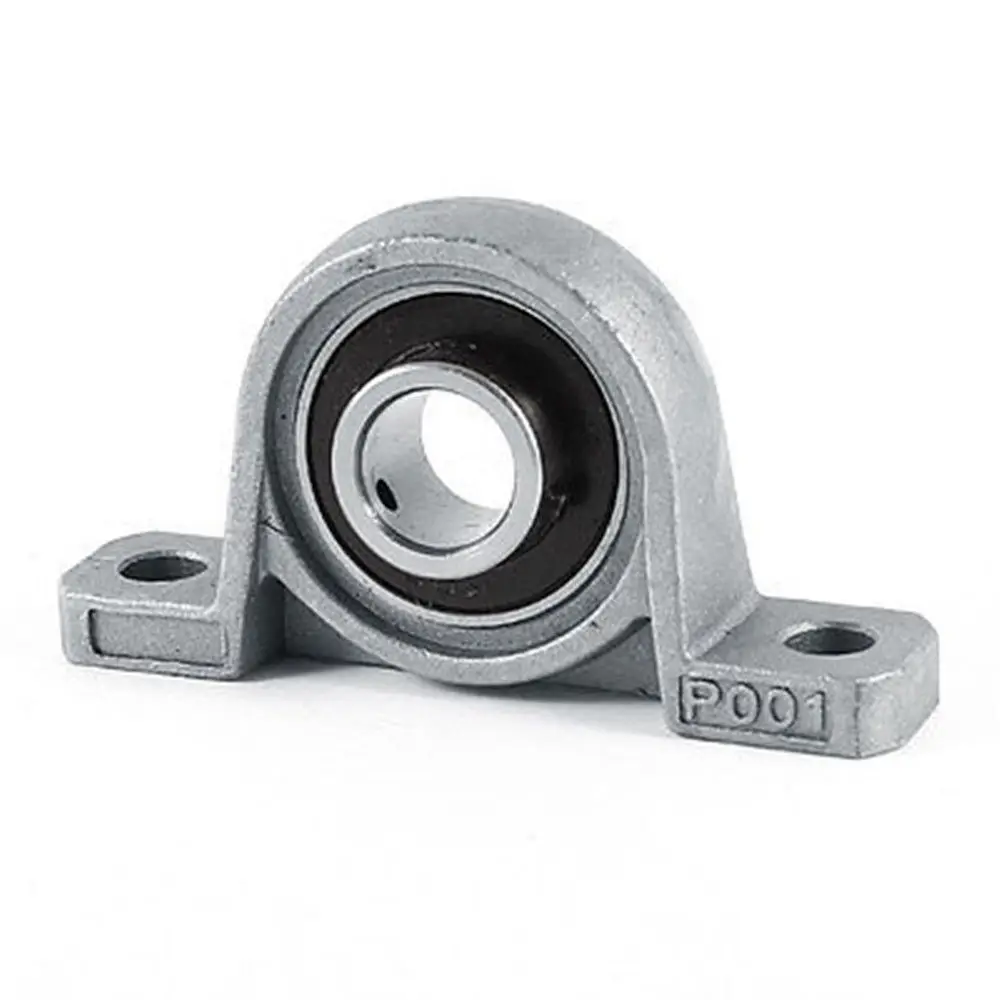 Soporte de rodamiento de bolas de bloque de almohada, aleación de Zinc, KP8, 10, 12, 15, 17, 20, 25, 30, 35mm, 1 unidad