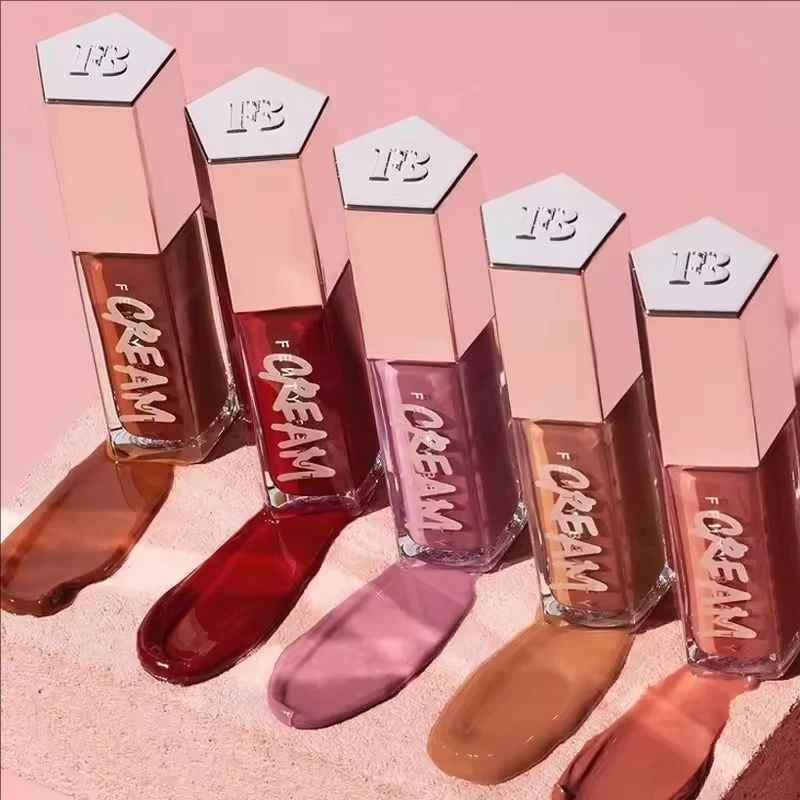 マルチカラー保湿シャイニーリップスティック初心者向けリキッドリップスティック輪郭スティック滑らかで耐久性のあるルースパウダーオイルコントロール防水